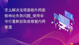 怎么解决宝塔面板外网面板地址失效问题_使用命令行重新获取或修复内网穿透