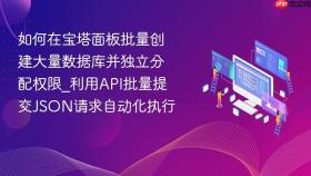 如何在宝塔面板批量创建大量数据库并独立分配权限_利用api批量提交json请求自动化执行