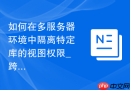 如何在多服务器环境中隔离特定库的视图权限_跨实例的细粒度权限管控逻辑