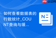 如何查看数据表的行数统计_COUNT查询与缓存行数差异