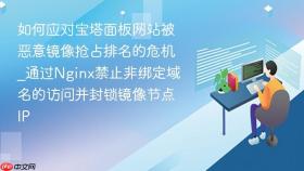 如何应对宝塔面板网站被恶意镜像抢占排名的危机_通过nginx禁止非绑定域名的访问并封锁镜像节点ip