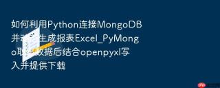 如何利用python连接mongodb并动态生成报表excel_pymongo取出数据后结合openpyxl写入并提供下载