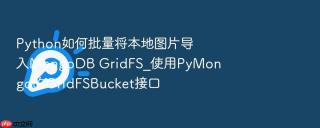 python如何批量将本地图片导入mongodb gridfs_使用pymongo的gridfsbucket接口