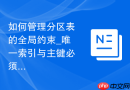 如何管理分区表的全局约束_唯一索引与主键必须包含分区键的要求与绕过
