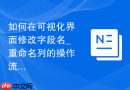如何在可视化界面修改字段名_重命名列的操作流程
