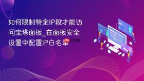 如何限制特定ip段才能访问宝塔面板_在面板安全设置中配置ip白名单