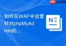 如何在WAF中设置针对phpMyAdmin的专属防护规则_高频攻击拦截