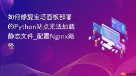如何修复宝塔面板部署的Python站点无法加载静态文件_配置Nginx路径
