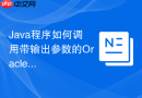Java程序如何调用带输出参数的Oracle存储过程