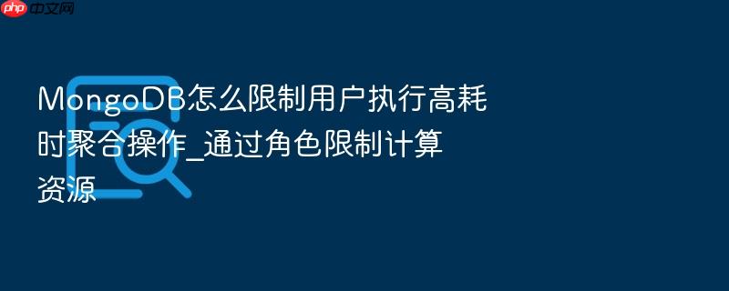 mongodb怎么限制用户执行高耗时聚合操作_通过角色限制计算资源