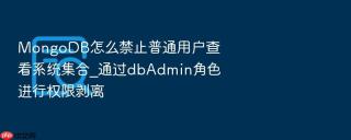 mongodb怎么禁止普通用户查看系统集合_通过dbadmin角色进行权限剥离