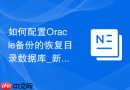 如何配置Oracle备份的恢复目录数据库_新建表空间并使用命令注册目录