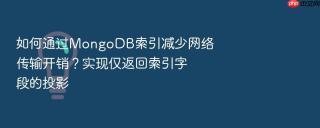 如何通过mongodb索引减少网络传输开销？实现仅返回索引字段的投影
