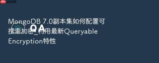 mongodb 7.0副本集如何配置可搜索加密_利用最新queryable encryption特性