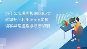 为什么宝塔面板磁盘io突然飙升?利用iotop定位读写异常进程与日志切割