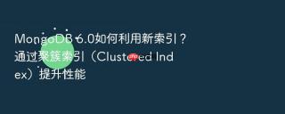 mongodb 6.0如何利用新索引?通过聚簇索引(clustered index)提升性能