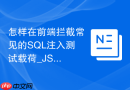 怎样在前端拦截常见的SQL注入测试载荷_JS正则与黑名单