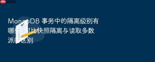 mongodb 事务中的隔离级别有哪些_对比快照隔离与读取多数派的区别