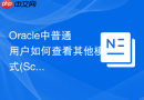 Oracle中普通用户如何查看其他模式(Schema)下的表_授予SELECT权限或赋予权限组