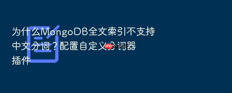 为什么mongodb全文索引不支持中文分词?配置自定义分词器插件
