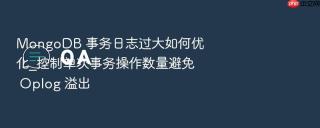 mongodb 事务日志过大如何优化_控制单次事务操作数量避免 oplog 溢出