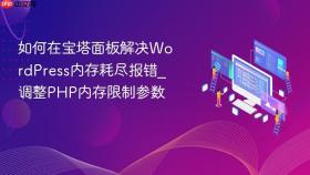 如何在宝塔面板解决wordpress内存耗尽报错_调整php内存限制参数