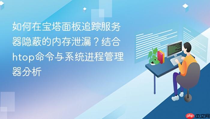 如何在宝塔面板追踪服务器隐蔽的内存泄漏?结合htop命令与系统进程管理器分析