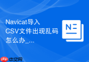 Navicat导入CSV文件出现乱码怎么办_编码格式统一指南