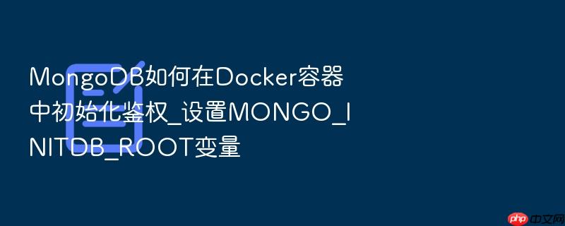 mongodb如何在docker容器中初始化鉴权_设置mongo_initdb_root变量