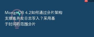 mongodb 4.2如何通过分片架构支撑高并发日志写入？采用基于时间的范围分片