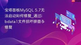 宝塔面板mysql 5.7无法启动如何修复_通过ibdata1文件损坏排查与修复