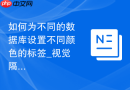 如何为不同的数据库设置不同颜色的标签_视觉隔离与防混淆