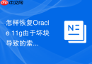怎样恢复Oracle 11g由于坏块导致的索引失效_RMAN块恢复配合重建