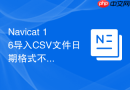 Navicat 16导入CSV文件日期格式不匹配怎么办_在向导中自定义日期掩码