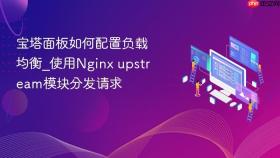 宝塔面板如何配置负载均衡_使用nginx upstream模块分发请求