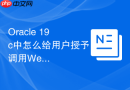 Oracle 19c中怎么给用户授予调用Web服务的权限_配置ACL访问控制列表