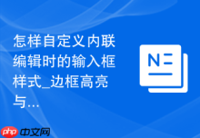 怎样自定义内联编辑时的输入框样式_边框高亮与阴影效果