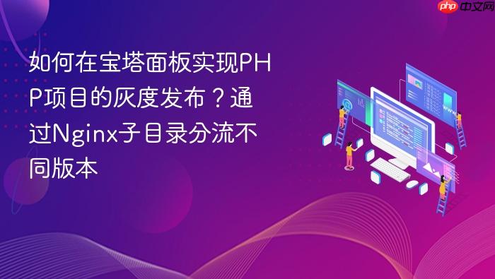 如何在宝塔面板实现php项目的灰度发布?通过nginx子目录分流不同版本