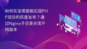 如何在宝塔面板实现php项目的灰度发布？通过nginx子目录分流不同版本