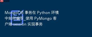 mongodb 事务在 python 环境中如何编写_使用 pymongo 客户端 session 实现事务