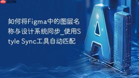 如何将figma中的图层名称与设计系统同步_使用style sync工具自动匹配