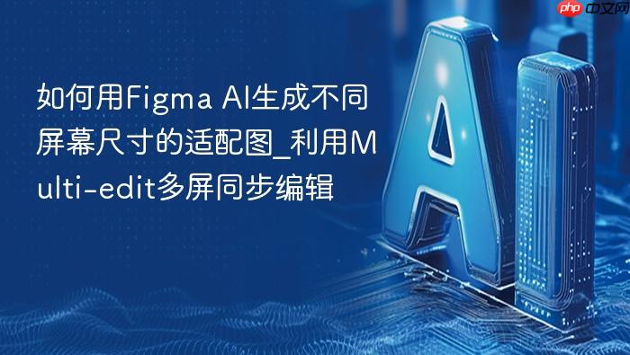 如何用figma ai生成不同屏幕尺寸的适配图_利用multi-edit多屏同步编辑