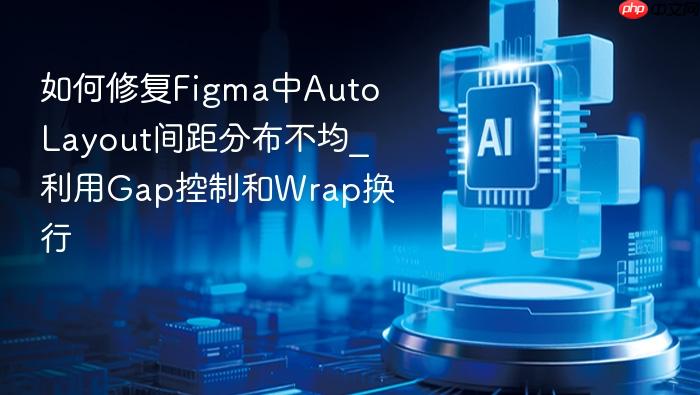 如何修复figma中auto layout间距分布不均_利用gap控制和wrap换行