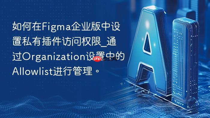 如何在figma企业版中设置私有插件访问权限_通过organization设置中的allowlist进行管理。