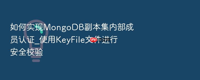 如何实现mongodb副本集内部成员认证_使用keyfile文件进行安全校验