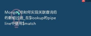 mongodb如何实现关联查询后的数组过滤_在$lookup的pipeline中使用$match