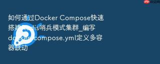 如何通过docker compose快速搭建redis哨兵模式集群_编写docker-compose.yml定义多容器联动