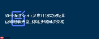 如何通过redis发布订阅实现轻量级即时聊天室_构建多端同步架构