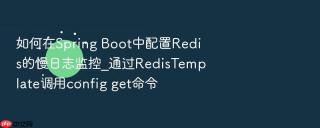 如何在spring boot中配置redis的慢日志监控_通过redistemplate调用config get命令