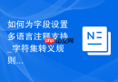 如何为字段设置多语言注释支持_字符集转义规则与开发团队协作的文档化要求